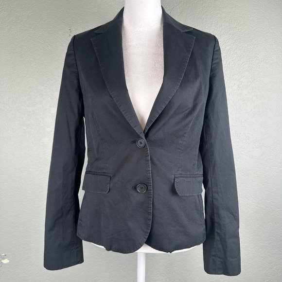 Banana Republic Jackets & Blazers - Y2K Banana Republic Blazer Womens 4 Gray Charcoal Career Office Suit Jacket Vtg